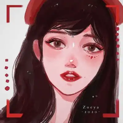 手绘头像女可爱小女孩仙