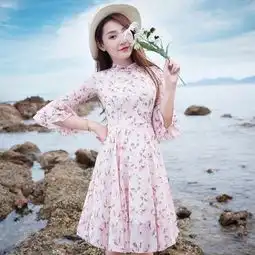荷叶袖少女旗袍,仙气无限