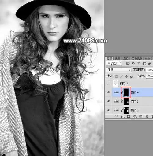 用ps快速抠出戴着帽子的长发美女
