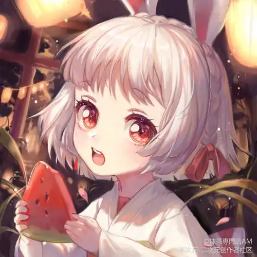 二次元双人少女头像动漫