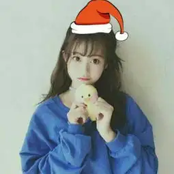 qq头像可爱圣诞帽美女超萌头像女孩子是世界上最可爱的生物