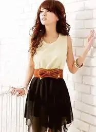 时尚雪纺女装头像无袖