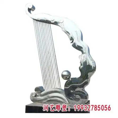 广场不锈钢海浪抽象景观雕塑清远不锈钢雕塑抽象景观图片