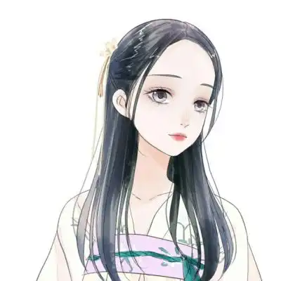 水彩头像女手绘人物头像高清图片