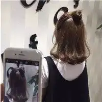 qq头像女生短发丸子头男
