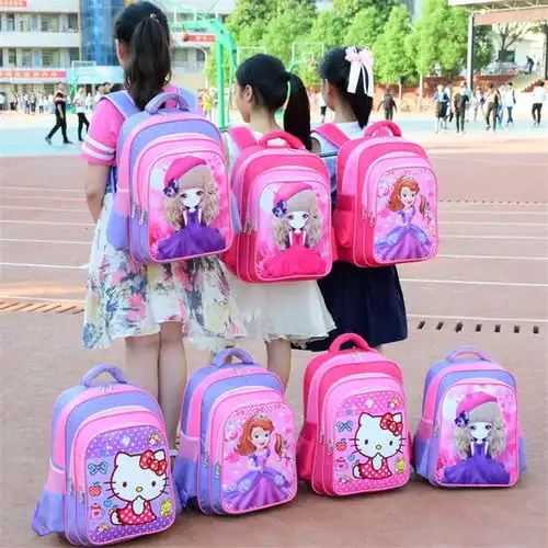 小学生书包女1236一年级儿童书包女孩女生女童减负护脊双肩包