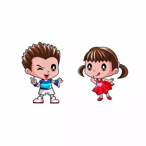 小女孩头像可爱萌小男孩