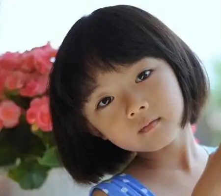 12岁头像真人女男童