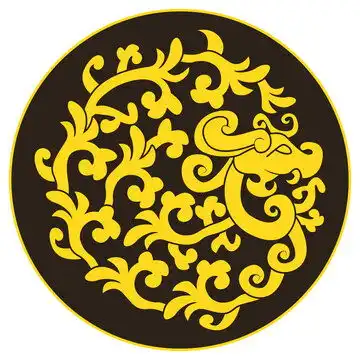 龙年吉祥卷草纹样