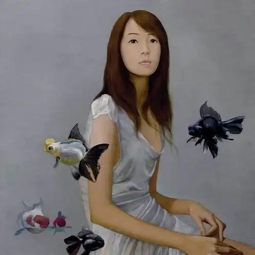 东方美女画家陈漫天油画欣赏