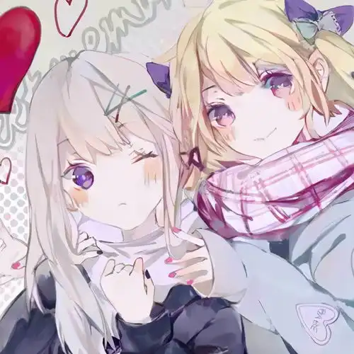 头像女生漫画可爱少女姐