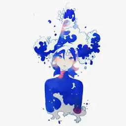 原创手绘海浪拟人少女图片素材其他格式下载动漫人物大全