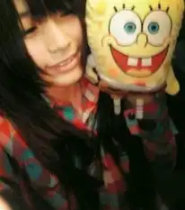 带有海绵宝宝的女生头像