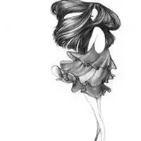 人物头像素描女生微信头像图片大全