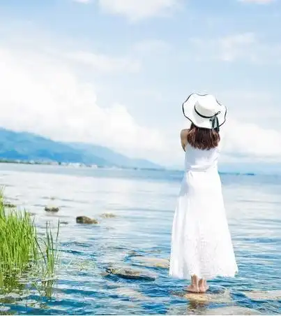 可爱头像小仙女泸沽湖