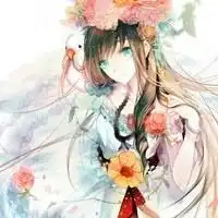 长发女生漫画头像唯美唯