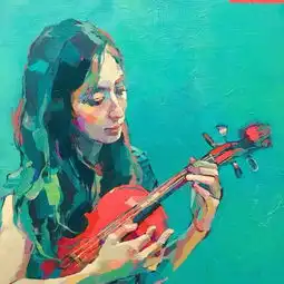 美女画家笔下的人物情感饱满,拥有不俗的灵魂