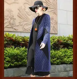 施悦名开衫女装2018秋冬实拍新款欧美时尚女士针织衫长款毛衣厚实外套