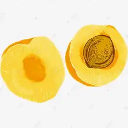 卡通手绘唯美黄桃素材图片免费下载高清卡通手绘png千库网图片编号7797250