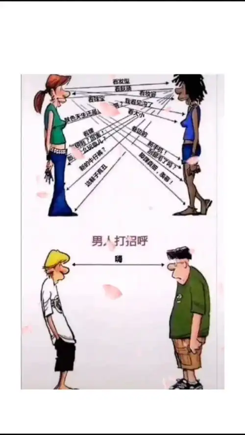 女生打招呼vs男生打招呼每日迷惑行为沙雕操作心动朋友圈
