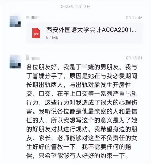 又来一名纯爱战士,63页ppt曝光大学女友出轨,聊天记录惹脸红