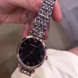 全新阿玛尼手表满天星星空面钢带石英女表armani