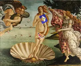 美大学男生恶搞经典名画古典美女纷纷躺枪