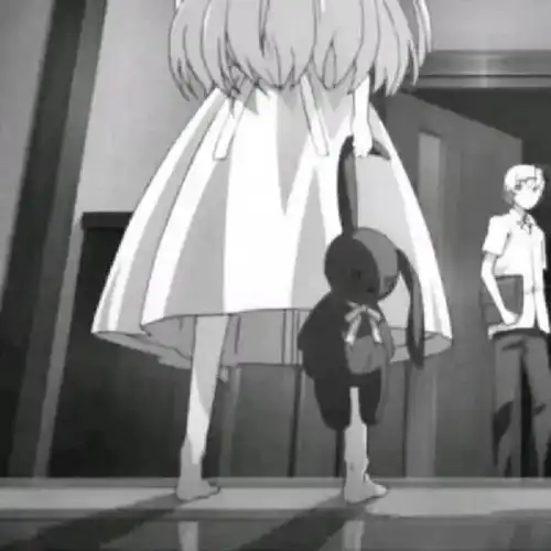 伤感动漫女头︱丧系黑白动漫女生头像