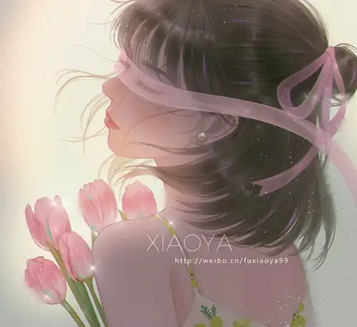 万花拟人原创少女插画头像之郁金香
