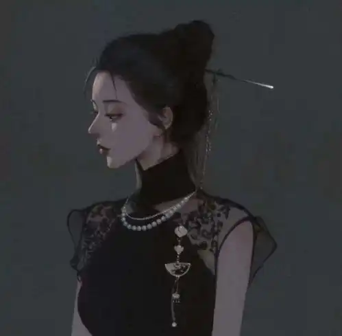 清冷破碎女生头像唯美后