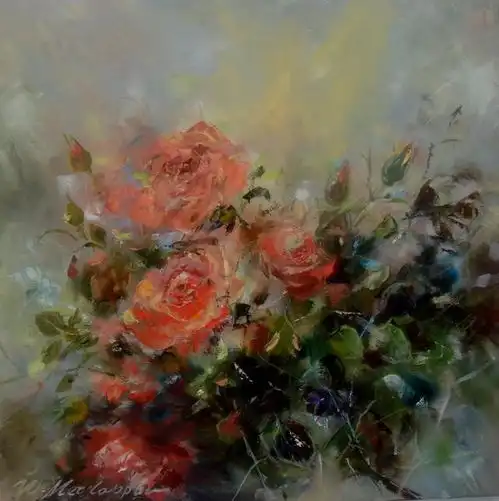 小央美意大利女艺术家的心灵意象油画