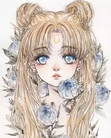 16岁少女的水彩动漫......美呆了