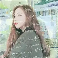 美丽女生数学公式头像你就是解不开的题