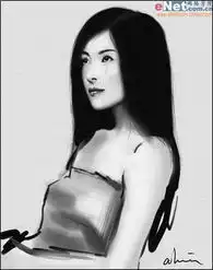 ps教程快速打造美女肖像速写