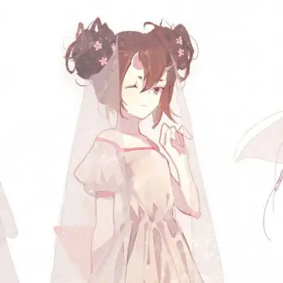 女孩动漫头像可爱仙气火