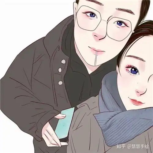 手绘头像女可爱小女孩转