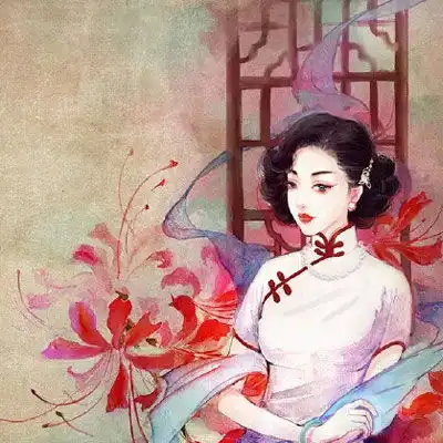彼岸花头像女生唯美图片彼岸花系列冷酷女孩