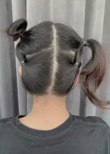 种草明星们扮哪吒秒变少女,教你短发也能扎的哪吒头