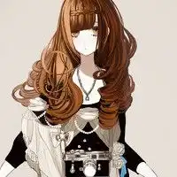 求傲娇卡通女生的半身图