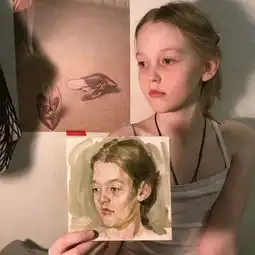 女生头像可爱呆萌小孩真人侧脸小女孩头像