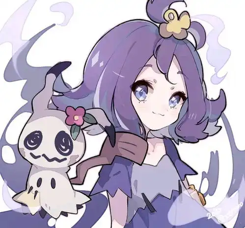 蓝色卡通女生头像大全女