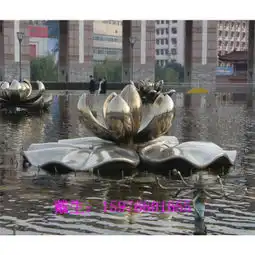 大型不锈钢莲花景观雕塑生产厂家_不锈钢城市雕塑价格|图片-黄页88网