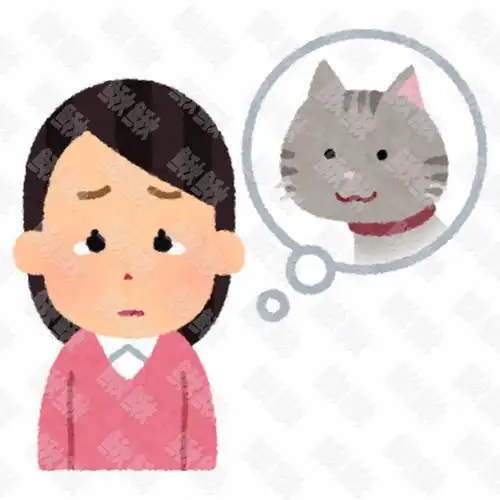 女主人思念想念丢失去世的小狗狗猫咪小猫手绘卡通插画手绘png儿童插画免扣素材1阿猫阿狗