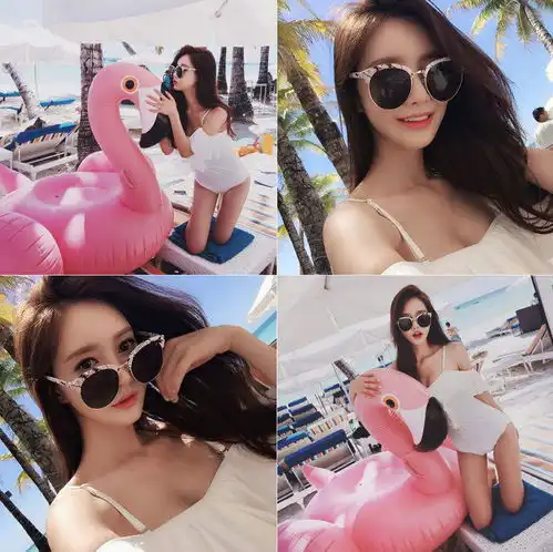 明媚动人的比基尼泳衣美女,怎么搭都好看
