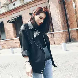 queenzz皮衣女外套上衣衣服欧美名媛时尚潮堆糖,美好生活研究所