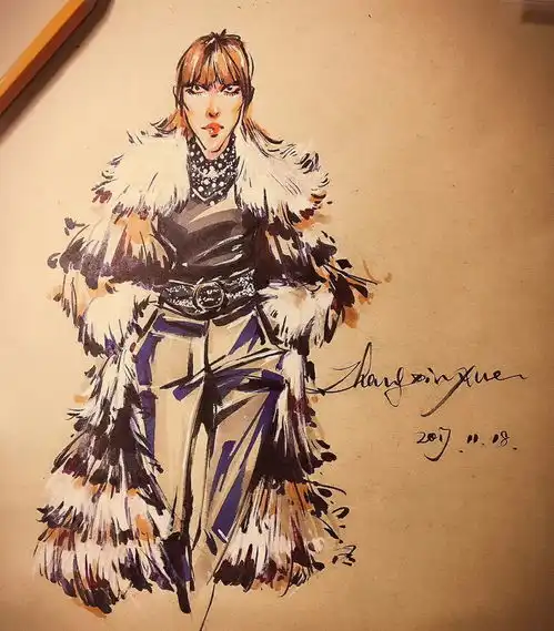 如何画出欧美风格的插画人物如何将照片转插画漫画风格她的课,孙俪都想听插画人物