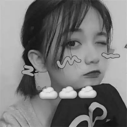 清纯可爱的女生头像黑白多张,喜欢ok手和剪刀手