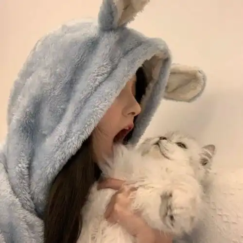 有没有一些有人有猫的女生头像