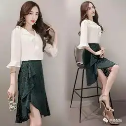 9款套装优雅知性,2017流行的鱼尾蕾丝,每款都好看不矫情