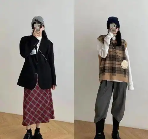 时髦而不臃肿的酷女孩,宽松中层次分明,穿搭更精致时尚